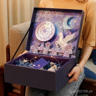 Exquisite Three-Dimensional Gift Box Birthday Ideas Flip Gift Box Cosmetics Wedding Gift Gift Packing Box Kit