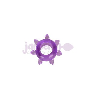 Durable Penis Ring Violet Spiky Rays Sex Toy For Man