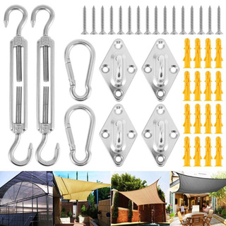 Awning Heavy Duty Metal Fastening Accessories Sun Shade Sail Stainless Steel Hardware Kit Garden Tools Sunshade Fastening Accessories