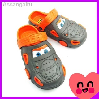 ◑CARS DESIGN CLOSED TOE SLIPPERS FOR KIDS SIZES shoes