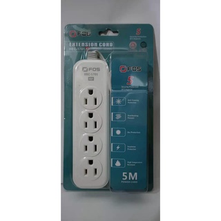 FOS HEC-1701 4P Electric Outlet Extension Cord 5M
