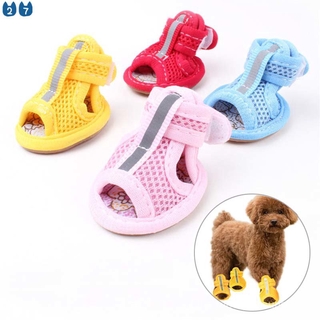 Pet Supplies 〖27 pets〗4pcs/lot Hot Sale Casual Anti-Slip Small Dog Shoes Cute Pet Shoes Shoe Spring
