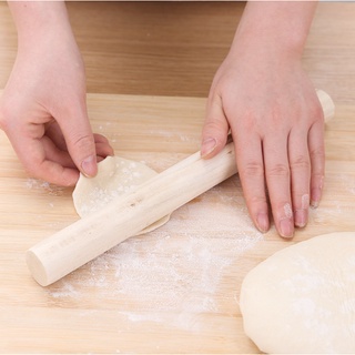 Rolling Pin Solid Wood Non-stick Wooden Pressing Stick Wooden Noodle Sticks Baking Tools COD