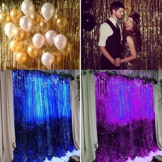 Party needs Foil Curtain 1X2 Meter background foil curtain