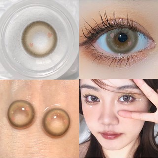 （1pair）(20.Sept.6)XZBTZONG Series,VI-II Brand,14.2mm,(Grade 0-8.00),Contact Lens yearly use(brown)