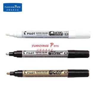 white pen❦❁◑Japan Pilot Tupper Paint Pen Large 2mm Square Round Gold Silver Whi