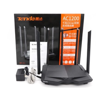 Tenda AC11 Gigabit Dual-Band AC1200 Wireless Router Wifi Repeater with 5*6dBi High Gain Antennas Wid