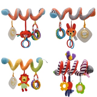 Bed Stroller Hanging Rattles Baby Mobile Cartoon Baby Toys Newborn Plush Infant Spiral Toy Baby Boys