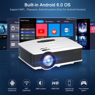 ✷❧GA9 Mini Projector 2800 Lumens Native HD 720P WIFI Beamer Portable 3D Home Theater Cinema LED Proj