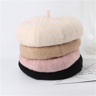 Spot Beret Women's Autumn and Winter Korean Style Japanese Style All-Matching British Retro Student's Hat Children's Winter Fashion Net Red Style Beret Winter