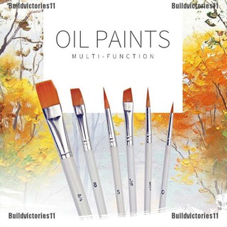 BDVS「6Pcs Art Painting Brushes Set Acrylic Oil Watercolor Artist Paint Brush Set」