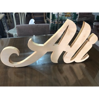 Giant Letters 12” high x 1” thick, price is per letter (1)