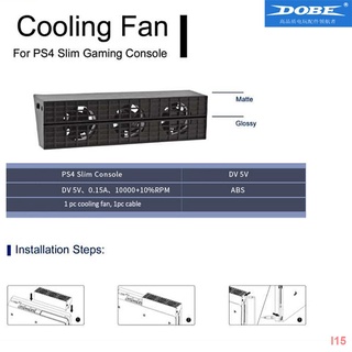 ☎☈™Ps4 Slim Intelligent Temperature Control Usb Cooling Fan Cooler For Sony Playstation 4 Console