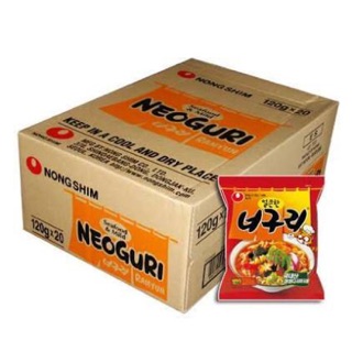 Pack of 20pcs Nongshin Neoguri Udon Type Seafood Noodles