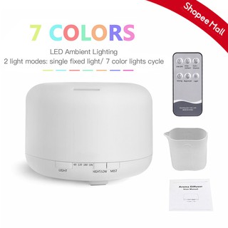 500ml 7 LED Color Aromatherapy Essential Oil Diffuser Ultrasonic Air Humidifier