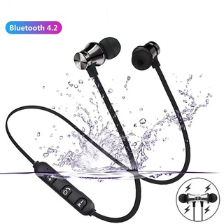 Magnetic Wireless Bluetooth Earphone XT11 Music Headset Phone Neckband Sport Earbuds Earphone with Mic for Smart Device