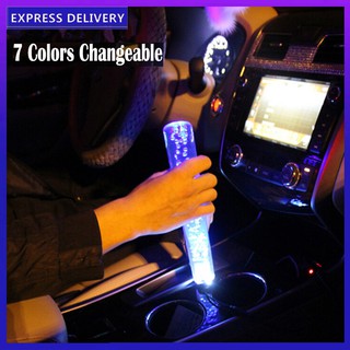 #[free shipping] LED Crystal Bubble Car Gear Stick Shift Lever Shifter Knob COD