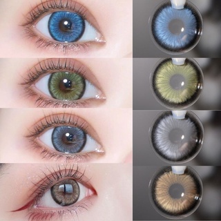 [EYESHARE] 2 pcs/ pair Colored Contact Lens Natural Color Yearly Use for Contact Lens Makeup