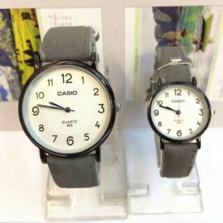 Casio Couple Watch leather unisex watch (1)