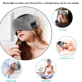 Sleep Headphone Bluetooth Sleep Mask Wireless Sleep Eye Mask Earphone Travel Eye Shades with Built-in Speakers Mic Handsfree d25 (5)