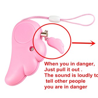 Girl Women Personal Protection Alarm Anti-Attack Panic Safety Security Rape Alarm Mini Loud Self Defense Emergency Alarm glass