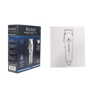 Kemei KM-1997 rechargeable hair clipper electric hair trimmer professional hair clipper full metal (7)