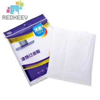 Redkeev 12pcs Clean Cooking Nonwoven Range Hood Filter Kitchen Oil Filter Papers