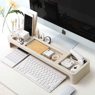 Keyboard Cover Desk Organizer - White
