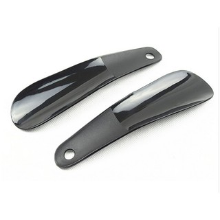 Professional Plastic Shoe Horn Lifter Flexible Sturdy Slip 12cm Shoehorn Black (1)