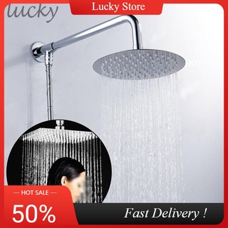Shower Head 8 inch Large Stainless Steel 8" Silver Ease of use Long lasting Square Rainfall