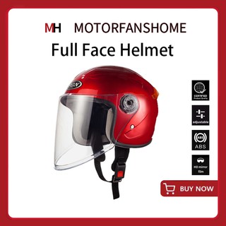 【COD&ICC】On Sale Half Face Helmet Motorcycle Helmet Crash Safety Helmet With ICC Transparent Visor