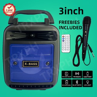 Bluetooth Speaker led light With Free Mic Karaoke Portable 119 Super Bass LED Speakers