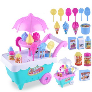 16 pcs/set Candy Ice-cream Truck Car Girl Educational Toys
