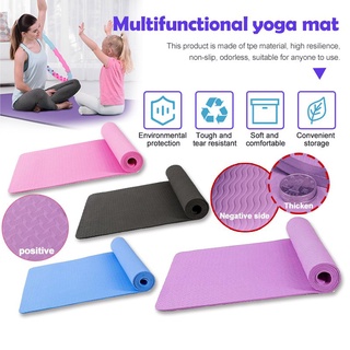 Fitness Thickening Yoga Mat For Workout 6MM Non-slip EVA Exercise Mat Environmentally Friendly (1835