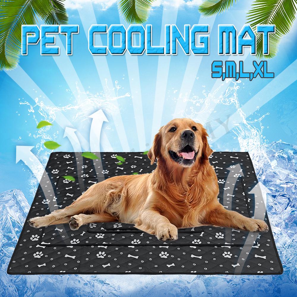 S/M/L/XL Pet Cooling Mat Chilly Pad Cooling Pet Dog Indoor