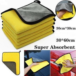 Microfiber Car Wash Towel Super Absorbent Car Cleaning Drying Cloth Auto Care Cloth Hemming