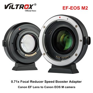 Viltrox EF-EOS M2 EF-M Lens Adapter 0.71x Focal Reducer Speed Booster Adapter for Canon EF Lens to E