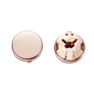ARIN 1 Pair Brass Round Cuff Button Cover Cuff Links for Wedding Formal Shirt Men's Formal Button Covers Imitation Cuff Links