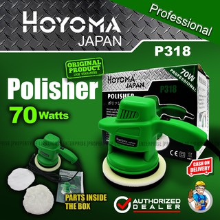 HOYOMA Japan 70W Car Polisher / Buffing Machine 7 Inches with FREE Accesories (P318) (1)