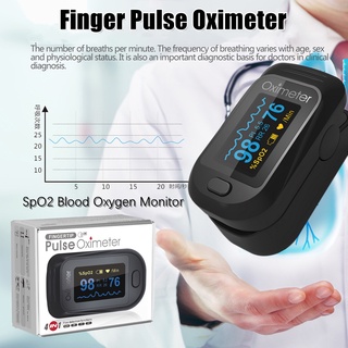 Finger Pulse Oximeter SpO2 oximeter Monitor Finger Clip prevention supplies Heartbeat Pulse Oximeter With LED Display (2)