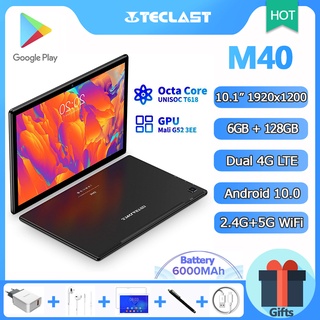 Teclast M40 Tablet 10.1 Inch, Octa Core CPU, Android 10.0 OS, 6GB RAM 128GB ROM, 1920x1200 FHD, 4G