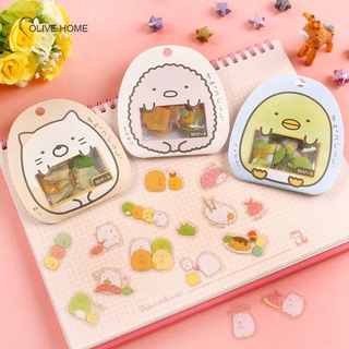 50 Pcs/pack Kawaii Stickers DIY Cute Cartoon PVC Stickers Lovely Cat Bear Sticker For Diary Decoration