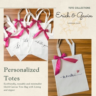 Personalized Canvas Tote Bag Minimalist Tote Bag