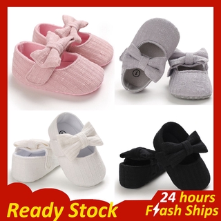 0-1 Years Baby Shoes Newborn Baby Girls Shoes Bow-knot Cute Anti-Slip Infant Toddler Soft Sole Princess Shoes Baby Shoes for Christening