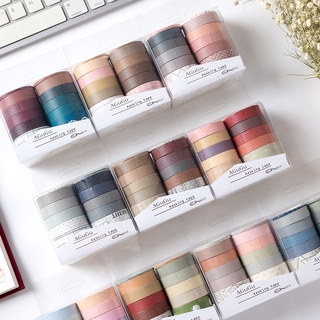 ZICAN 10 Rolls Sweet Dream Series Solid Color Washi Tape Scrapbooking Deco Creative Japanese Masking Tape for Journal