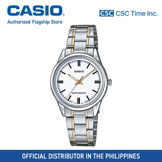 Casio (LTP-V005SG-7AUDF) Silver Gold Stainless Steel Strap Watch for Women