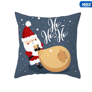 Santa Claus Elk Sofa Throw Pillowcase Christmas Cushion Cover Xmas Home Decor (4)