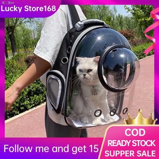 ♛♝☆Ready Stock☆ Pet Carrier Bag Portable Pet Outdoor Cat Travel Backpack Capsule Dog Cat Tran