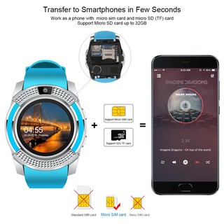 V8 Smart Watch Bluetooth Sport Watch Android Support TF SIM (4)