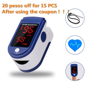 ♥ ♥ TY【COD】【READY STOCK】FREE SHIPPING！！ Fingertip Pulse Oximeter Mini SpO2 Monitor Oxygen Saturation Monitor Pulse Rate Measuring Gauge Device 5s Rapid Reading LED Display with Lanyard (1)